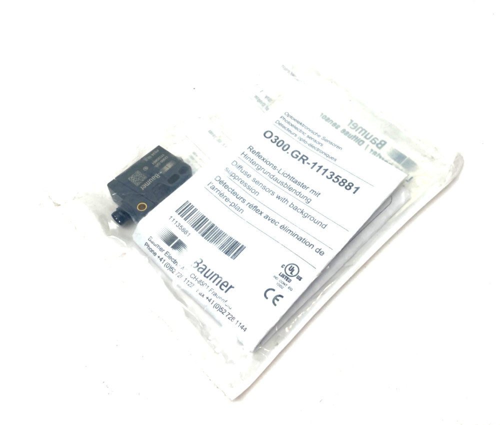 Baumer O300.GR-PV1T.72N Light Barrier/Diffuse Photoelectric Sensor 11135881
