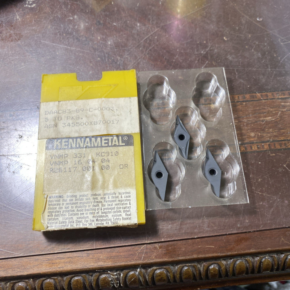 3 pcs. VNMP 331 Kennametal KC910 Carbide Inserts (E42)