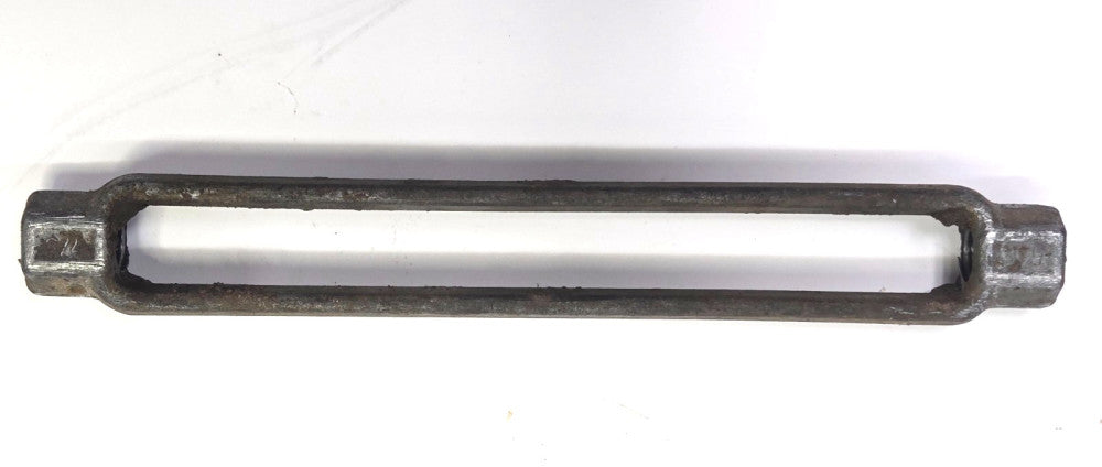 7/8" TURNBUCKLE BODY 12" TAKE-UP 1" WIDE 15" OAL GALVANIZED STEEL