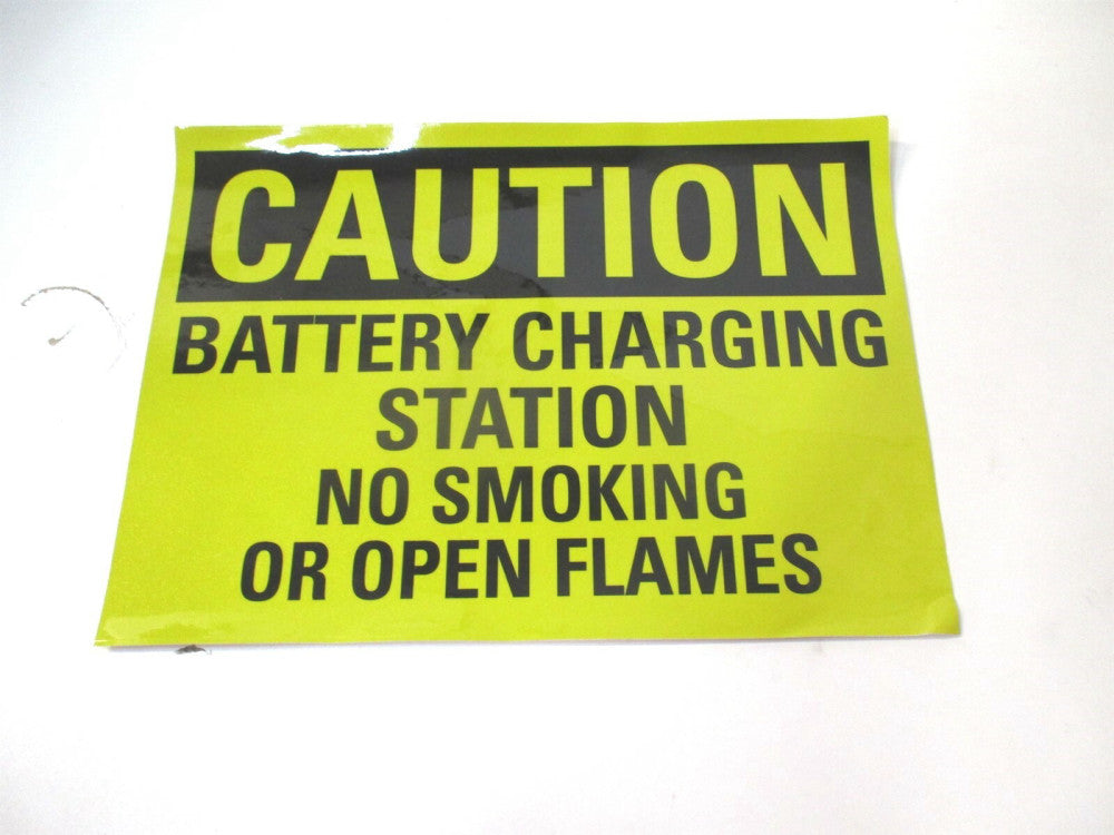 Lyle (U4-1072-RD_14X10) 10" x 14" Battery Charging Station No Smoking Sign
