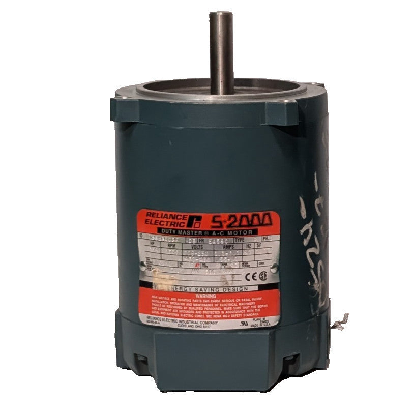 Reliance Electric P56H3003R-DB Duty Master S-2000 A-C Motor 1/4HP, 1725RPM, 3PH