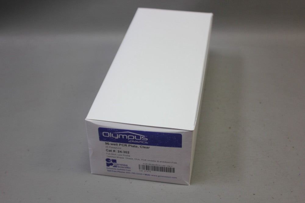 OLYMPUS 96 WELL PCR PLATE FULL SKIRT 24-302 25 PLATES