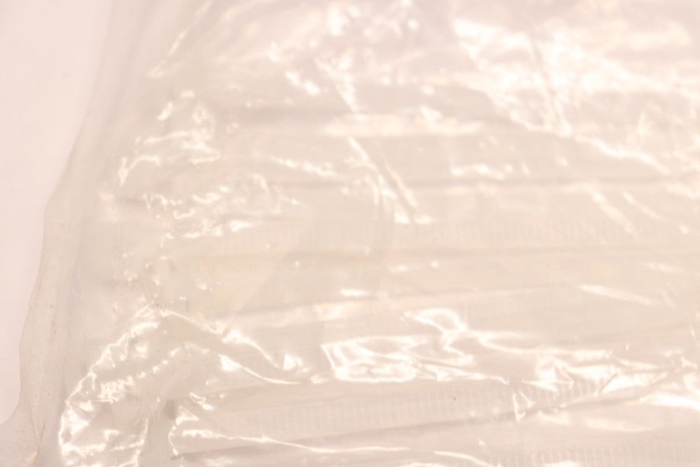 (14-Pk) Self-Cutting Cable Tie Nylon Natural White 50lb 11" THDZIP11