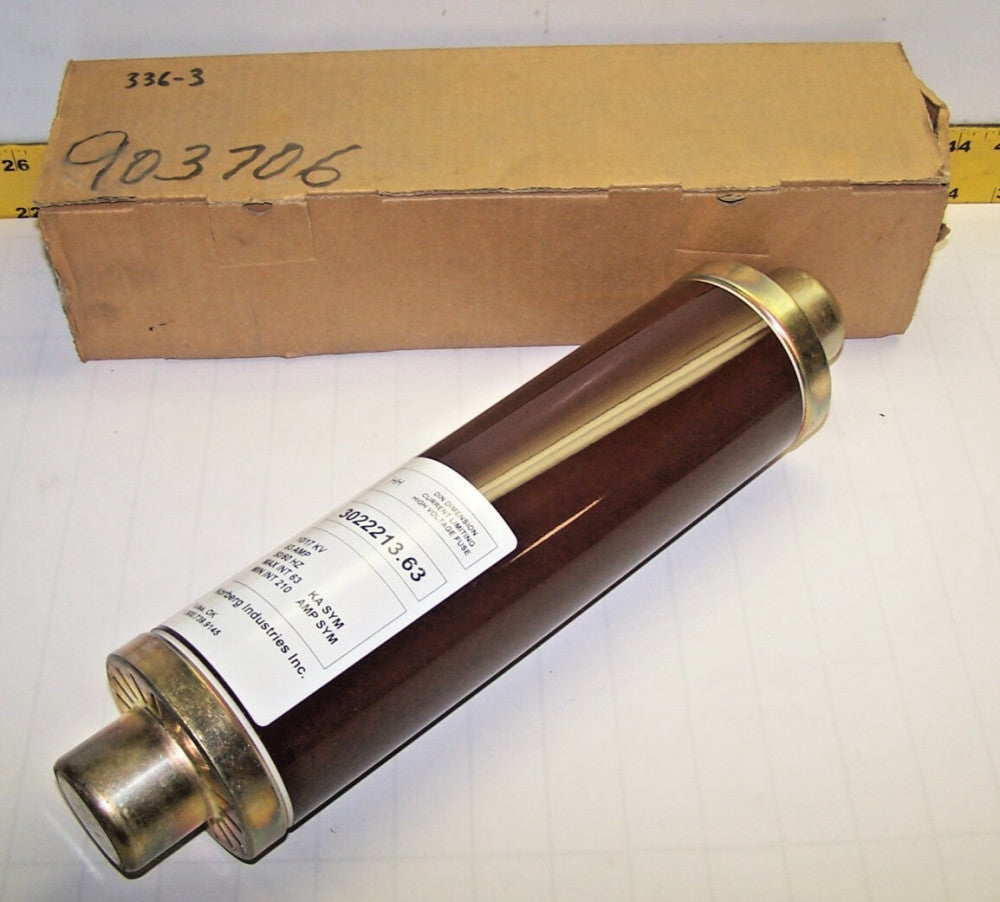 New Norberg 63 Amp Current Limiting High Voltage Fuse 3022213.63