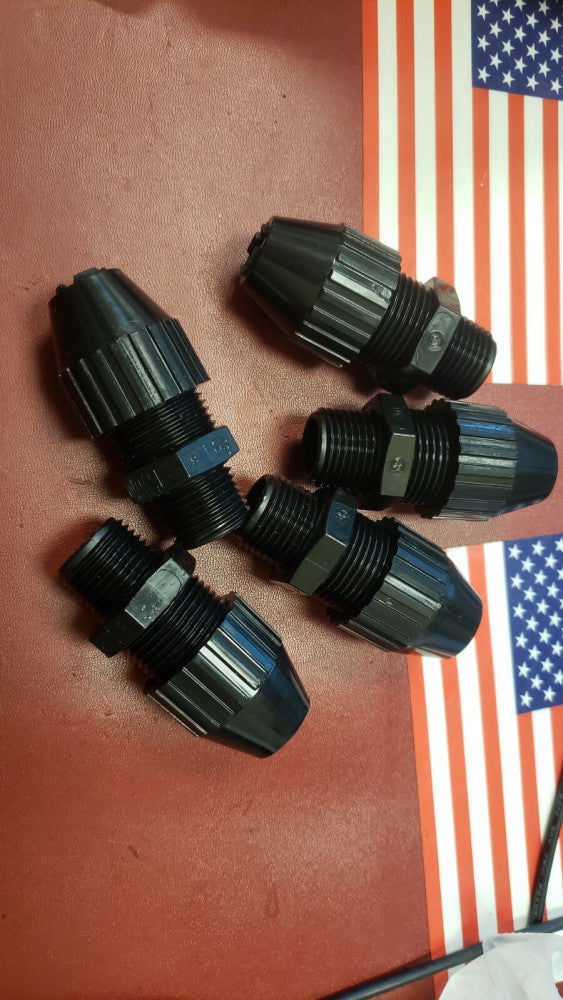 NEW BARNES 17342 1/2" HUB SIZE Straight Flex LiqUID Conduit LOT OF 5 ( G2-5B)