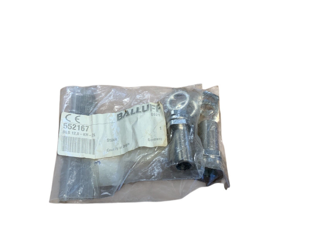 BALLUFF BES-12,0-KH-2L 552167 NOS M12 SENSOR BULKHEAD FITTING 1-5/8" L .422" ID