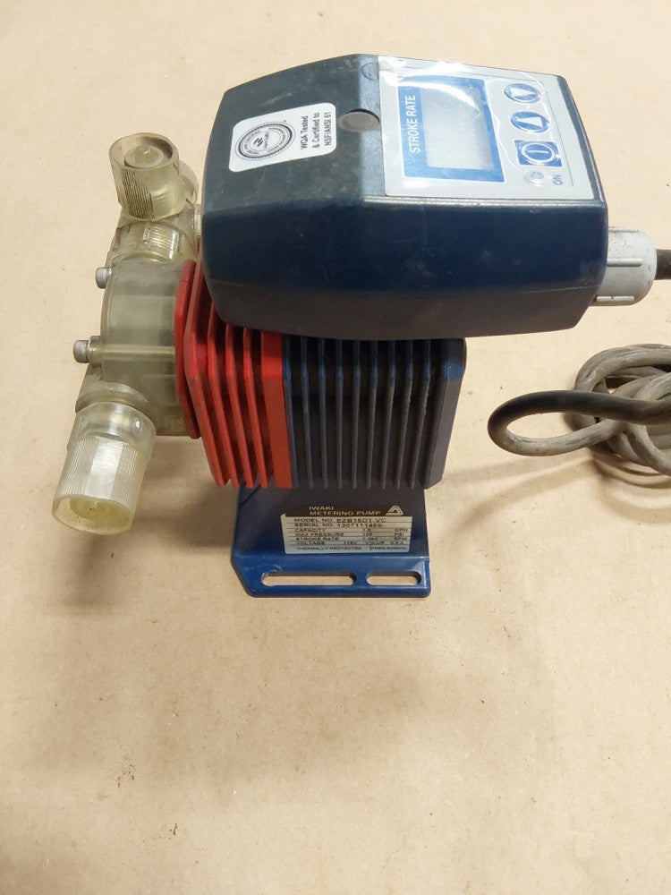 IWAKI EZB16D1-VC METERING PUMP 1 GPH 105PSI 1-360 SPM 115V 0.8A 50/60HZ