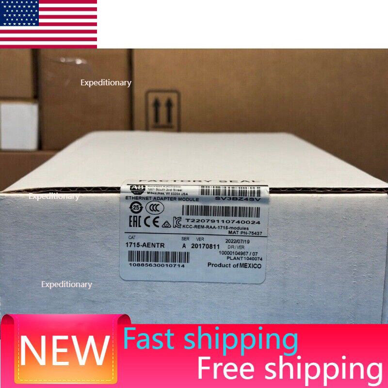 Allen-Bradley 1715-AENTR Redundant I/O EtherNet/IP Adapter NEW Seal US Free Tax