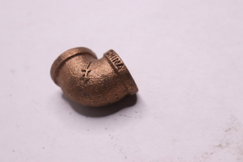 90 Degree Elbow Red Brass Class 125 1/4"