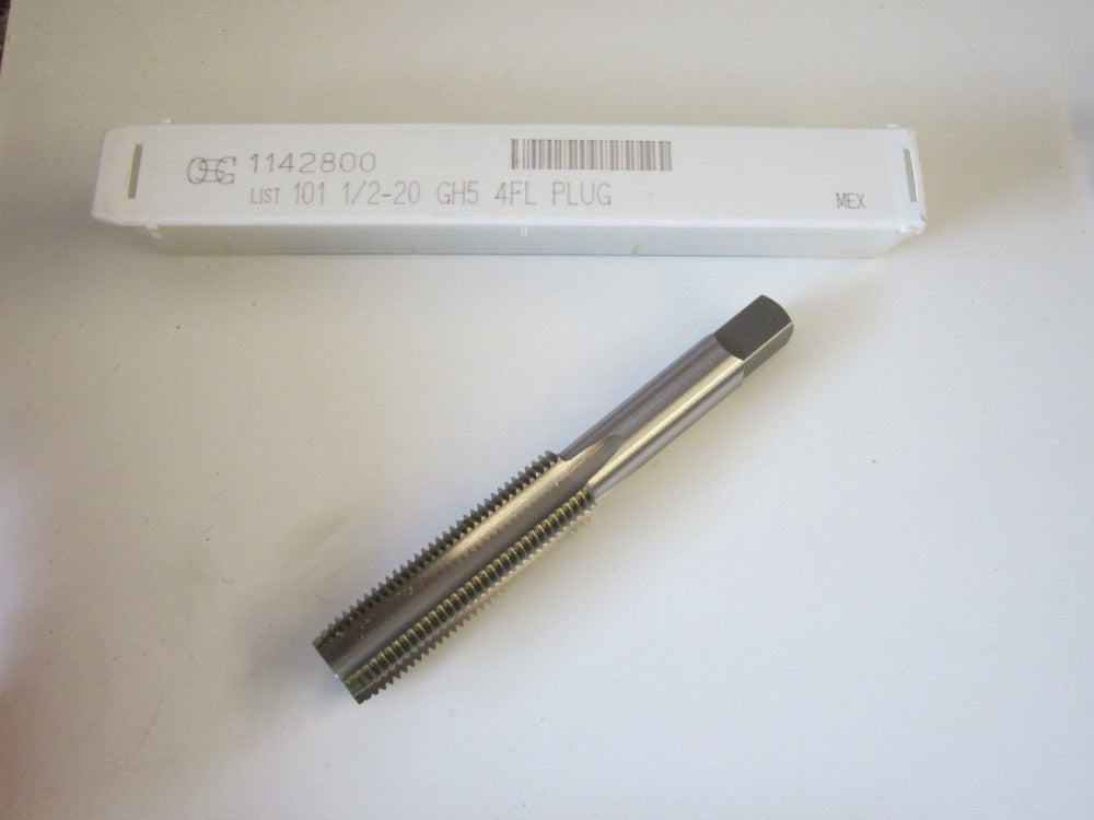 NEW OSG 1142800 1/2-20 Thread 4 Straight Flute Plug Tap GH5