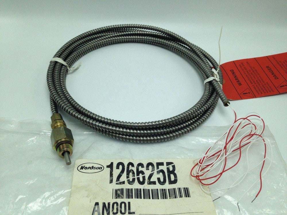 NEW NORDSON 126625B TEMPERATURE SENSOR W/12 FT CORD, PN# 126625B