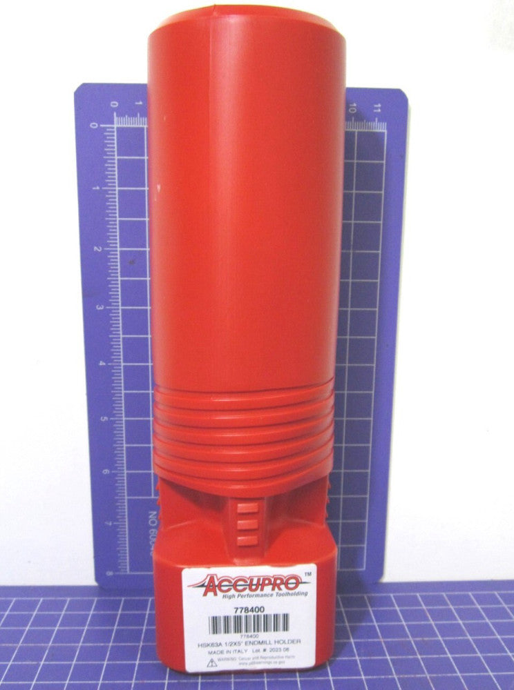 Accupro (778400) HSK63A Taper 1/2" End Mill Holder Taper Shank 5" Projection
