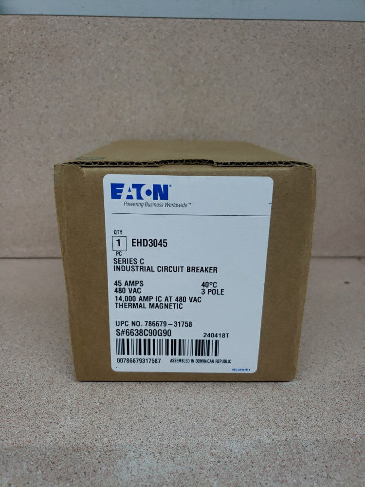 1) WESTINGHOUSE EHD3045 CIRCUIT BREAKER