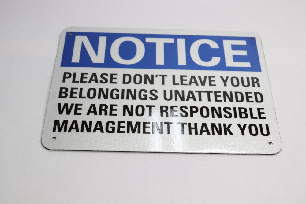 SmartSign Notice Sign 3M Reflective Aluminum 7" x 10"