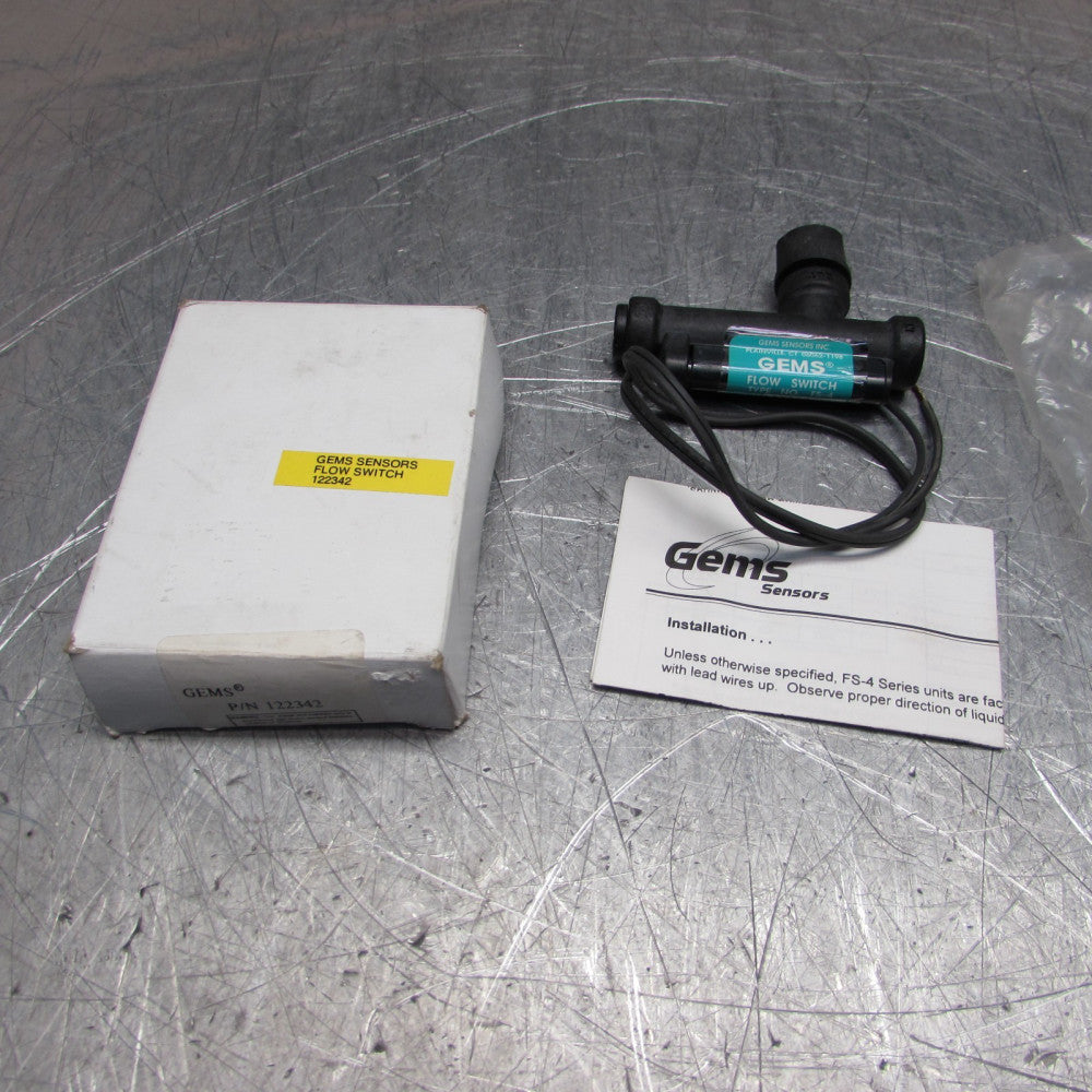 NEW! GEMS 122342 , FLOW SWITCH FS-4, 0.5 gpm, 1/4", NIB! MAKE OFFER!