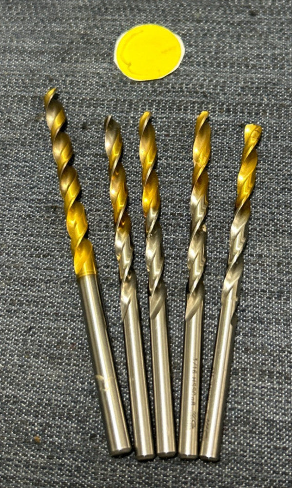 YG-1 2 FLUTE DRILL BIT ASSORTED LOT OF 5