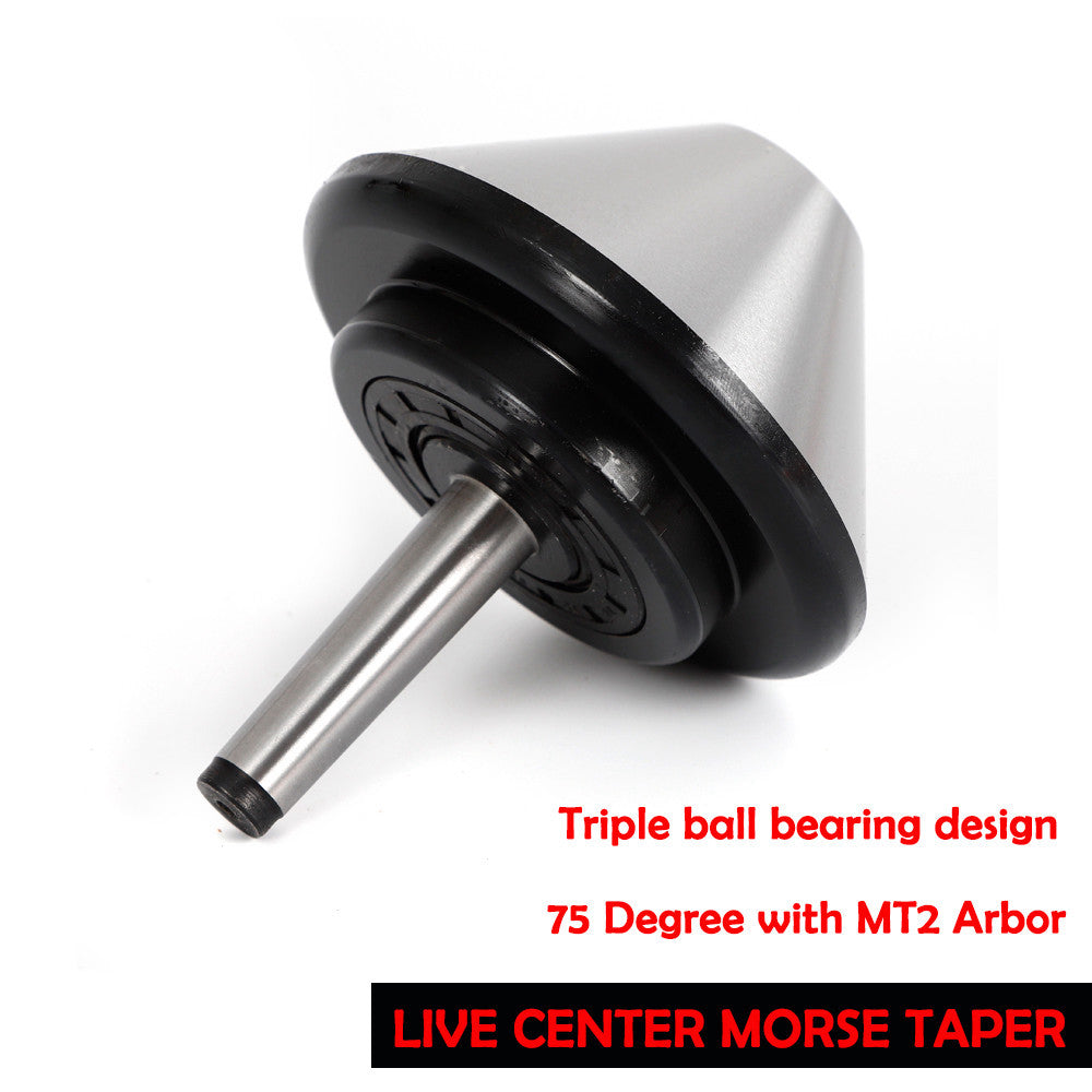 5'' MT-2 Bull Nose Live Center Morse Taper #2 Bull 75 Degree For Lathe 120mm