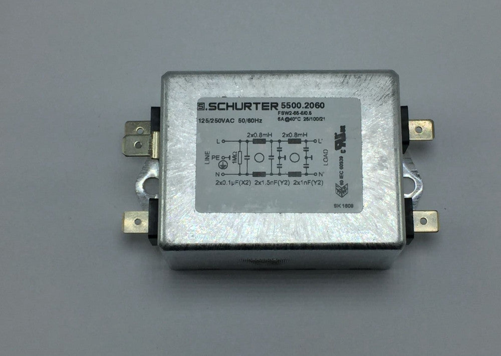 NEW SCHURTER 5500.2060 FSW2-65-6/0.5 SUPPRESSION FILTER 250V 6AMP