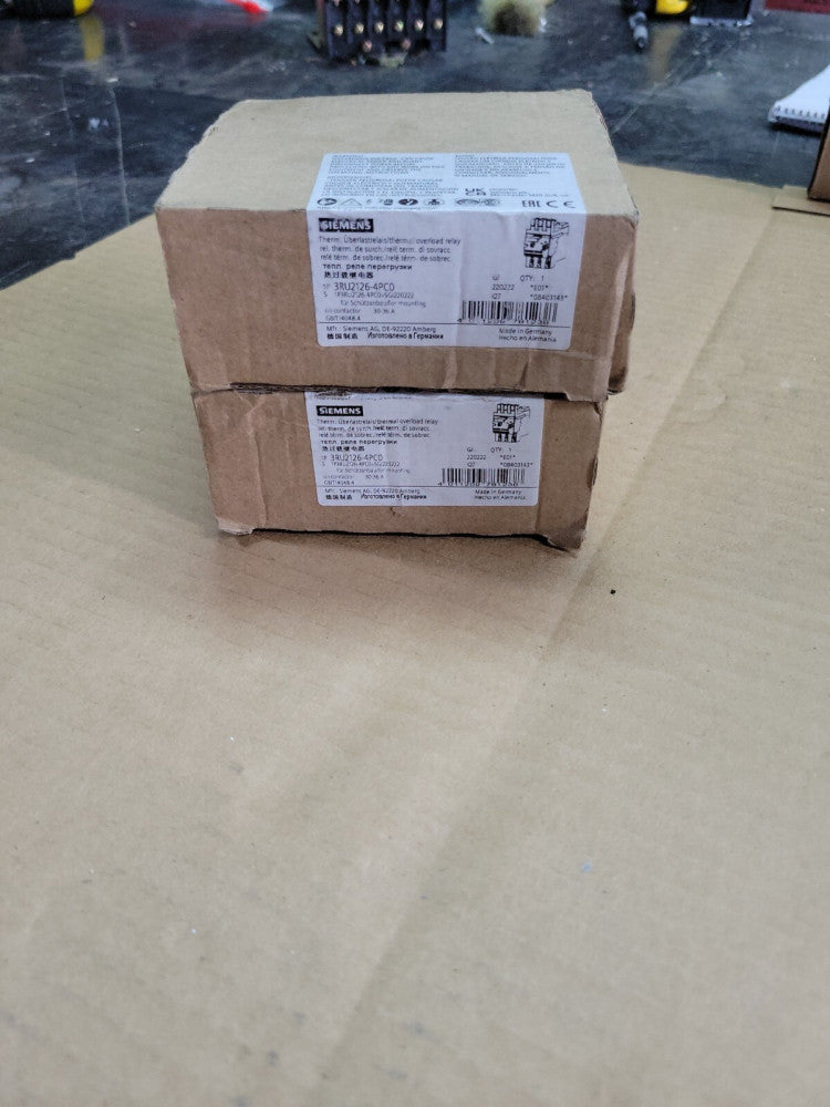 1- SIEMENS SIRIUS 3RU2126-4PC0 30-36FLA 600V OVERLOAD