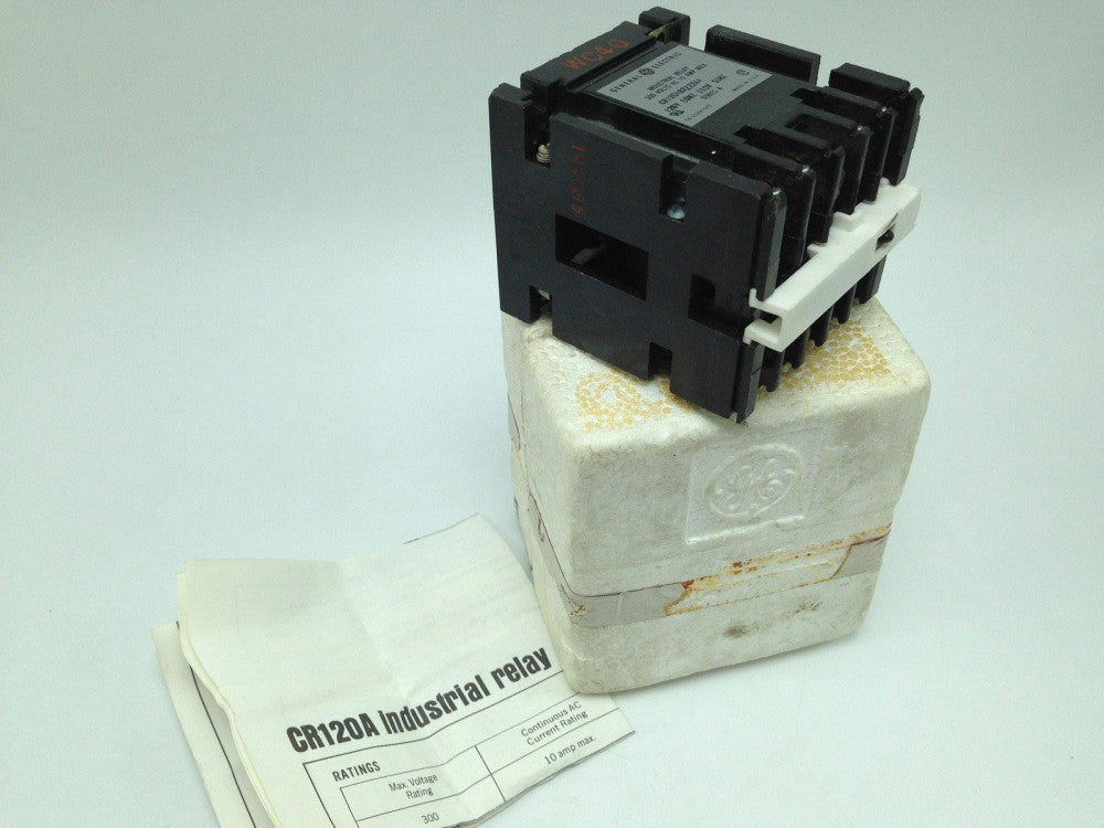 GENERAL ELECTRIC CR120A02222AA INDUSTRIAL RELAY, 300VAC, 10A,