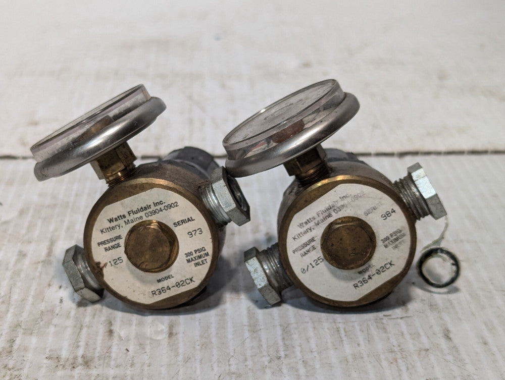 Watts Fluidair Miniature Regulator R364-02CK, 125 PSIG