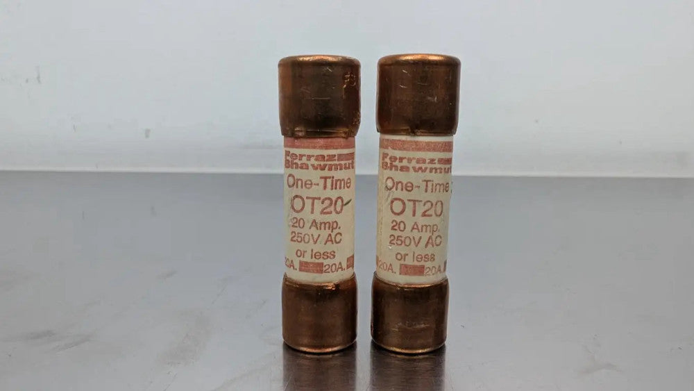 2 Pack Ferraz Shawmut OT20 One-Time Fuse 250VAC 20A K5