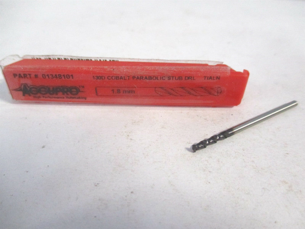 0.0709" x 0.4333" x 1.4170" OAL Cobalt Parabolic Flute Screw Machine Drill Bit