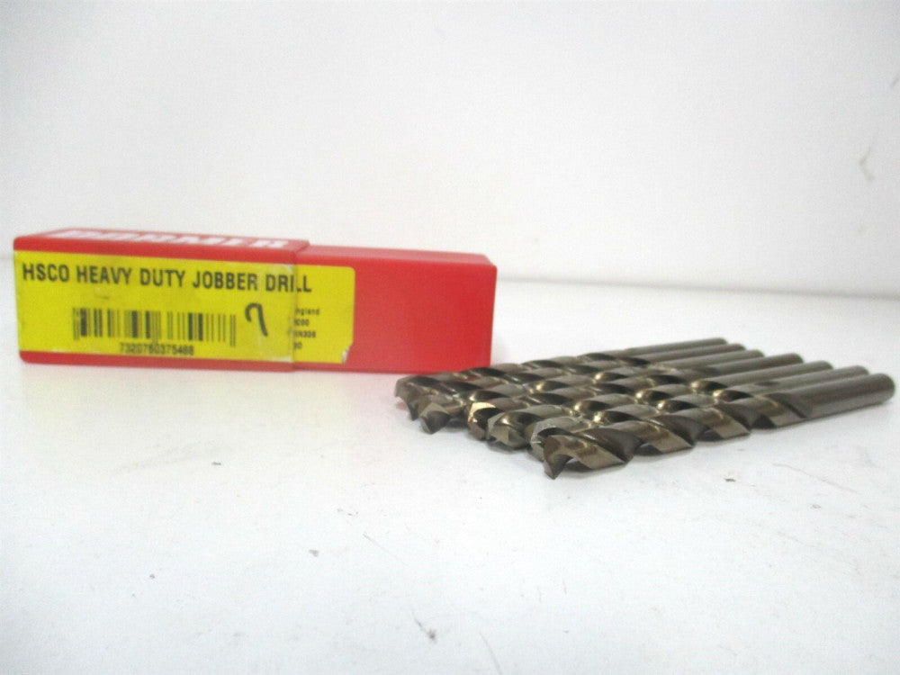 Dormer (0375488) 7.7mm x 117mm OAL 135° Cobalt Spiral Jobber Drill - Pack of 7