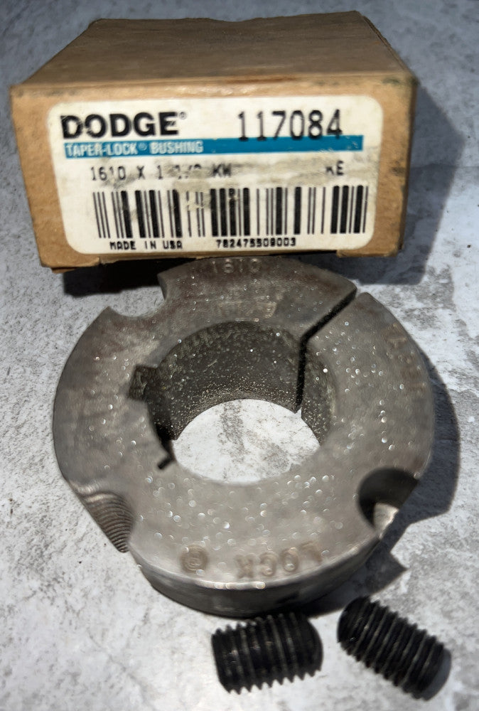 DODGE TAPER LOCK BUSHING 117084 1610 1 11/16KW CB1B N Nos Surplus