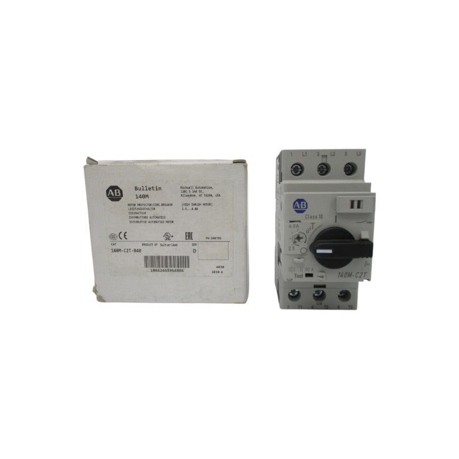 ALLEN BRADLEY 140M-C2T-B40 SER. D 690V 2.5-4A (WH) NSMP