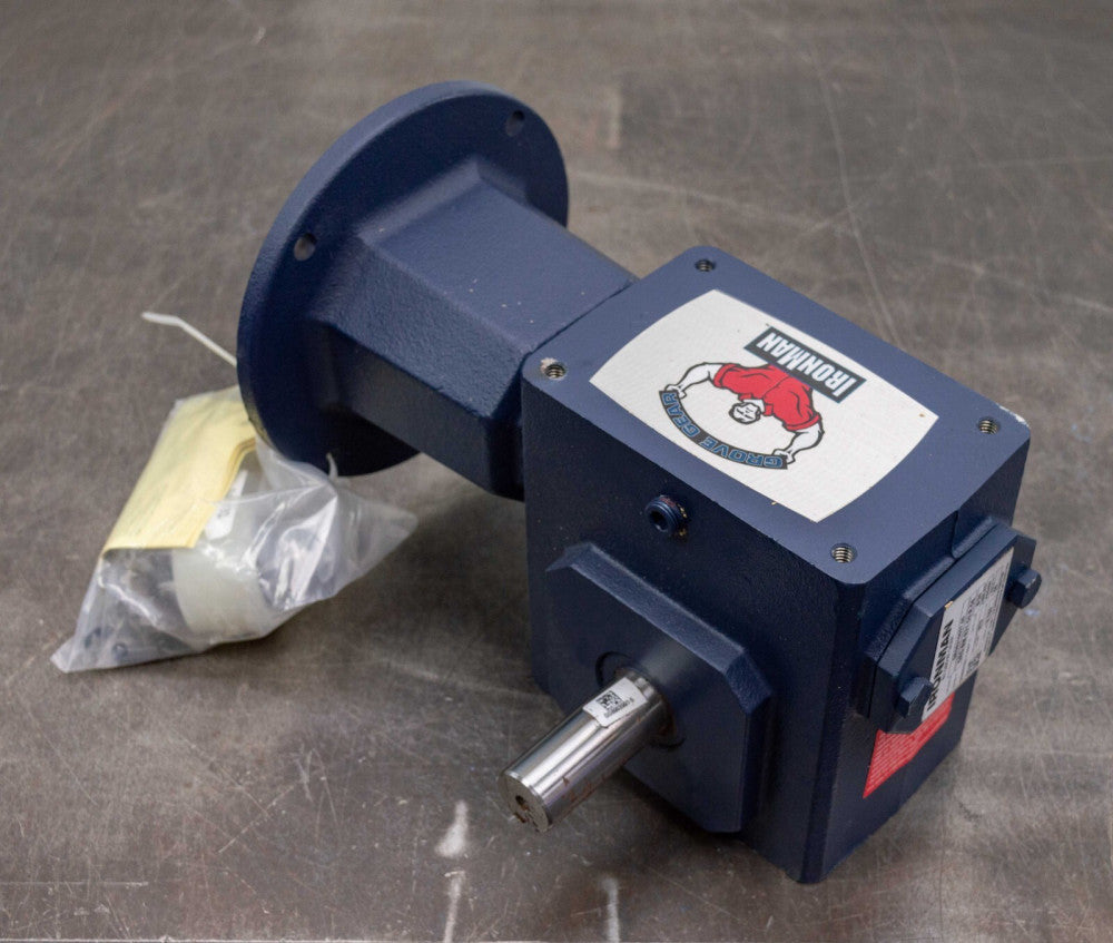 Grove Gear GRG8210057.00 Right Angle Speed Reducer Worm Gear Drive 50:1 Ratio