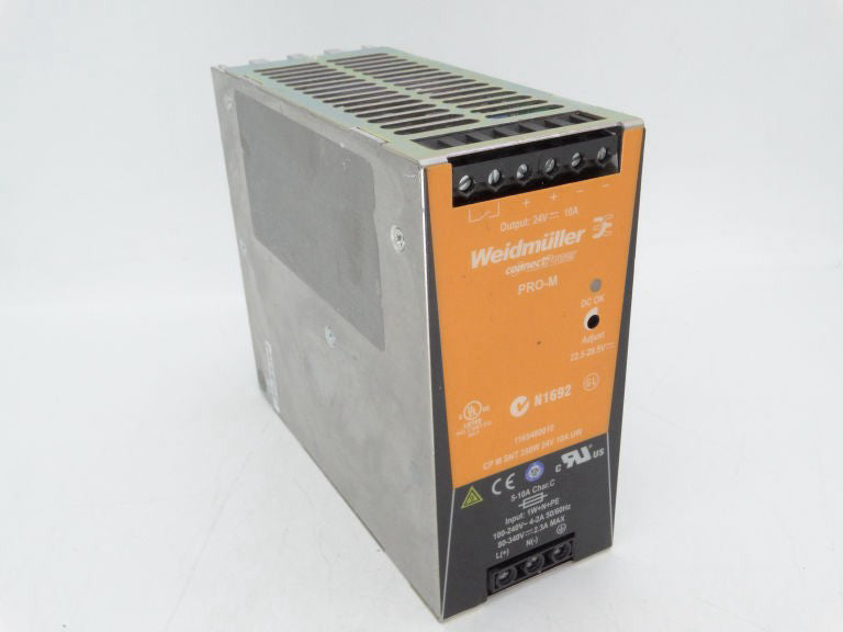 WEIDMULLER CP M SNT 250W 24V 10A POWER SUPPLY