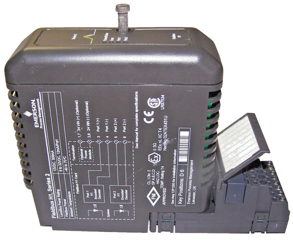 Emerson Fisher-Rosemount Deltav Fieldbus H1 Module W/Terminal Block KJ3242X1-BA1