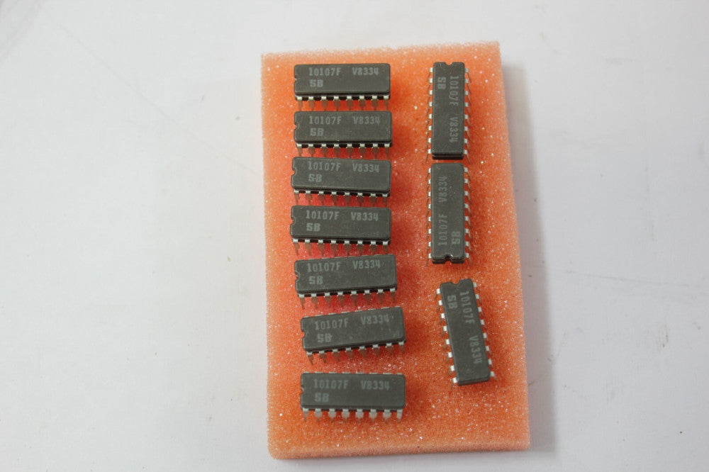 10 Signetics 10107F IC 16 Pin DIP Ceramic