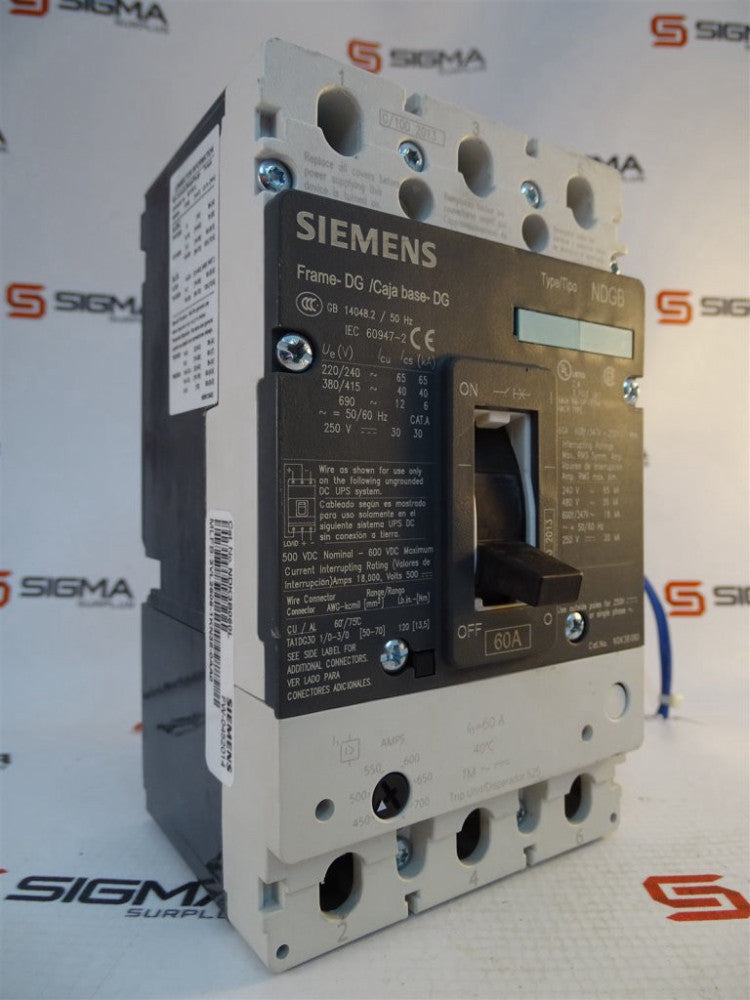 SIEMENS NDK3B060L CIRCUIT BREAKER