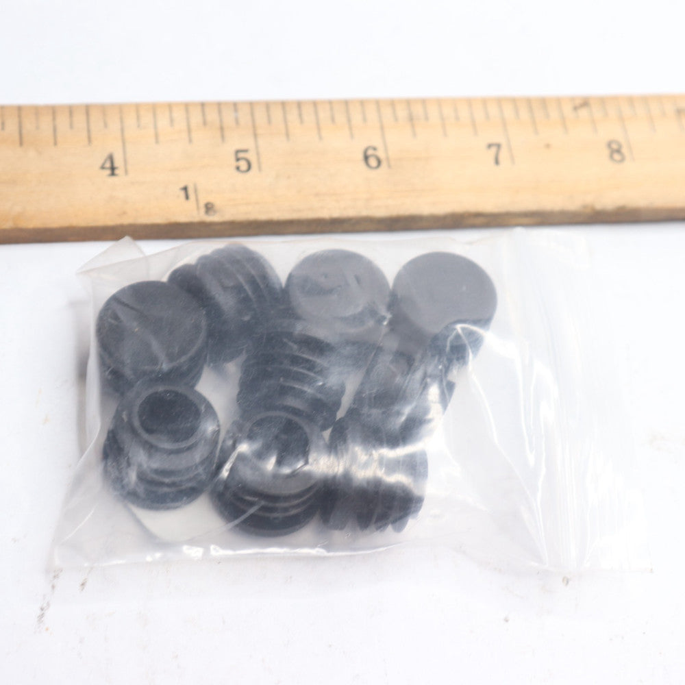 (10-Pk) Round Plug Insert End Cap For Metal Tubing Plastic .75" 4581924896