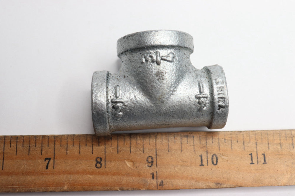 SCI Reducer Tee Galvanized Steel 1/2" x 1/2" x 3/4" 5217076