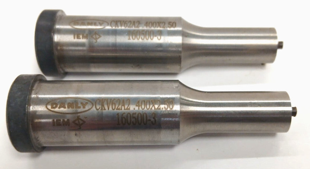 DANLY IEM PUNCH CKV62A2 .400 X 2.50 160500-3 GRADE A2 POINT DIA 3/8 IN LOT OF 2