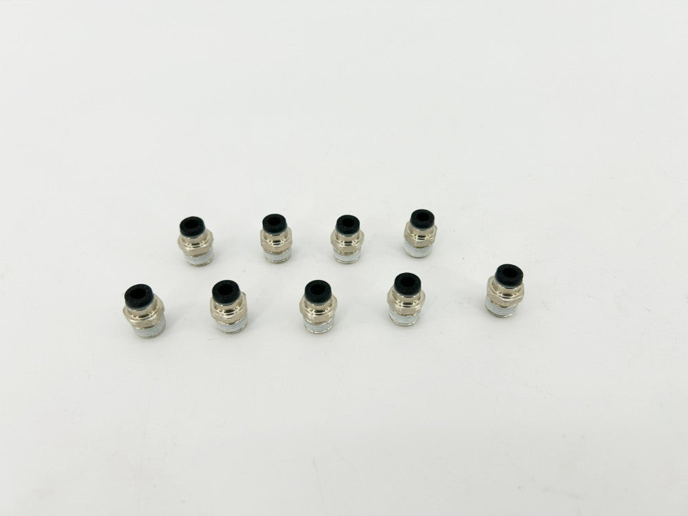 Lot of 9 New Lawson 86749 Male Connectors, 5/32" Tube, 1/8" Thrd