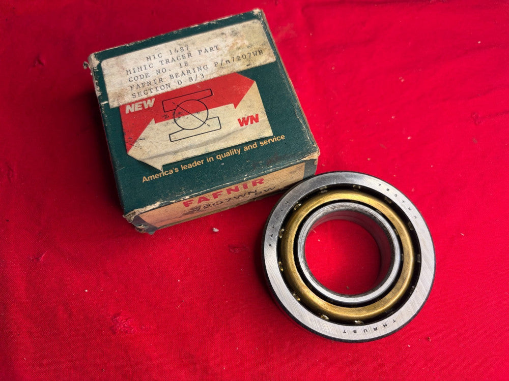 FAFNIR 7207WN BALL BEARING BORE: 35MM OD: 72MM WIDTH: 17MM