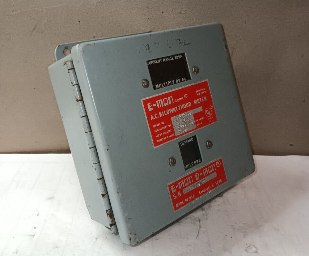 EMON CORP EMON DEMON 480800 800 AMP AC KILOWATTHOUR METER 480/277 VAC 4-WIRE