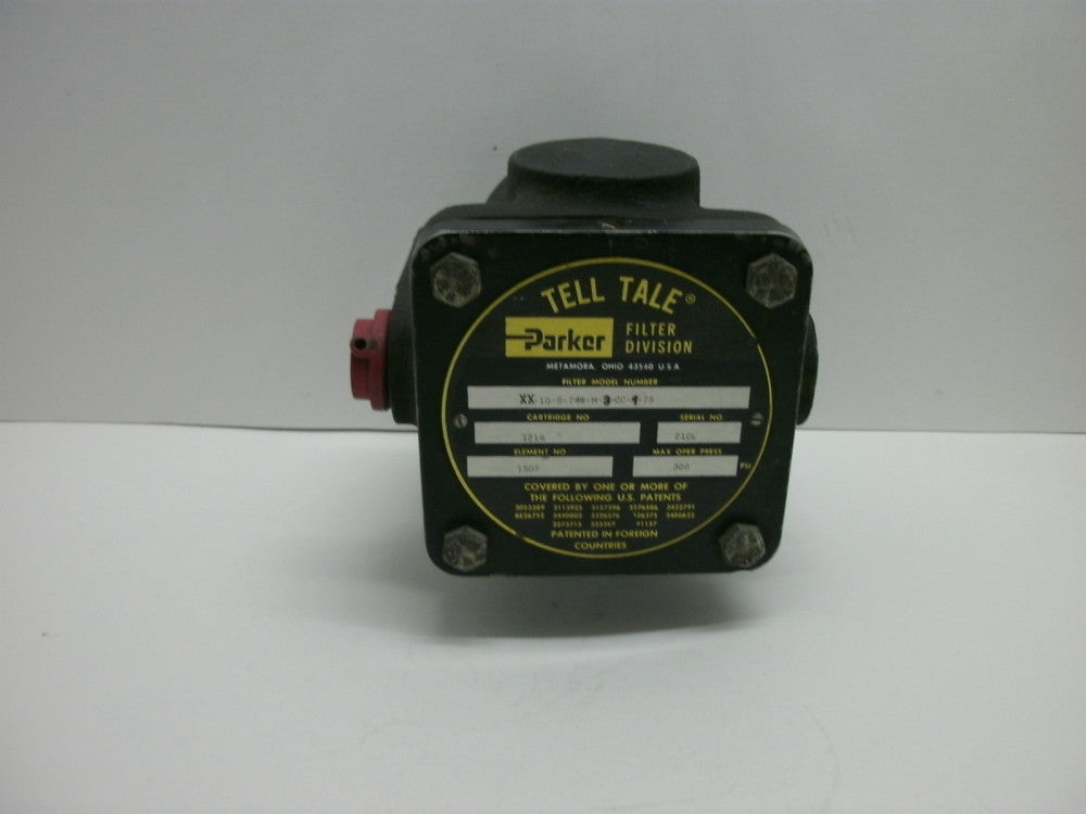 PARKER 10-S-74W-M-3-CC-1-75 HYDRAULIC FILTER CARTRIDGE #1216 ELEMENT #1507 NNB