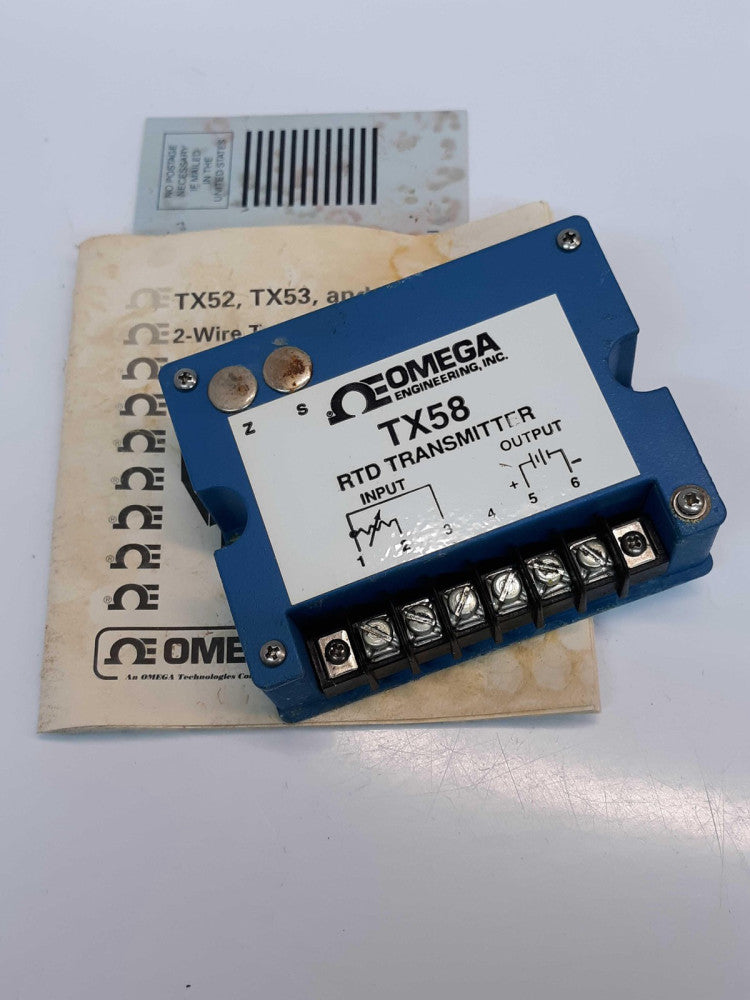 Omega TX58-PT3 RTD Transmitter