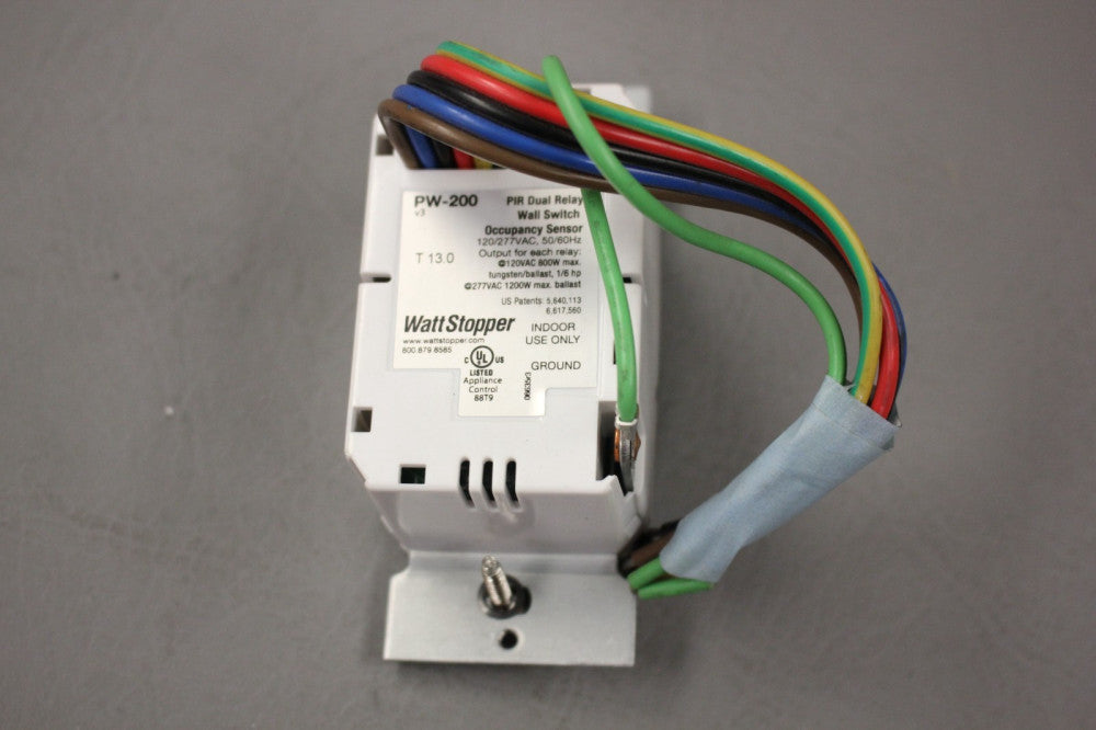 WATTSTOPPER DUAL RELAY WALL SWITCH PW-200