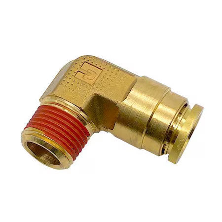 Parker Vs169ptcns-6-6 Brass Dot Push-To-Connect Fitting, Brass, Silver