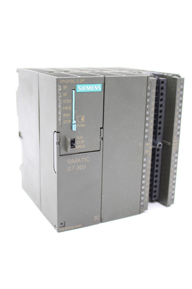 Siemens 6ES7 313-6CF03-0AB0 Simatic S7 24VDC CPU Module (Missing door Cover)