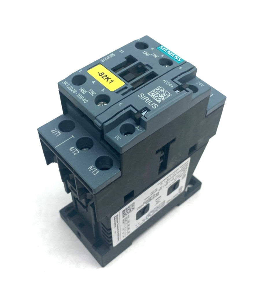 Siemens 3RT2026-1BB40 SIRIUS Power Contactor 3-Pole AC3:11KW 1NO+1NC DC24V