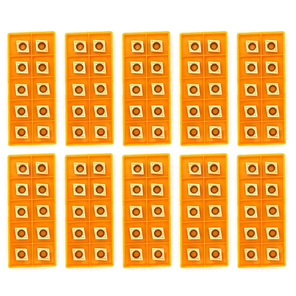100pcs CCMT060204 CCMT21.51Carbide Turning Inserts for Lathe Holder 5/16"