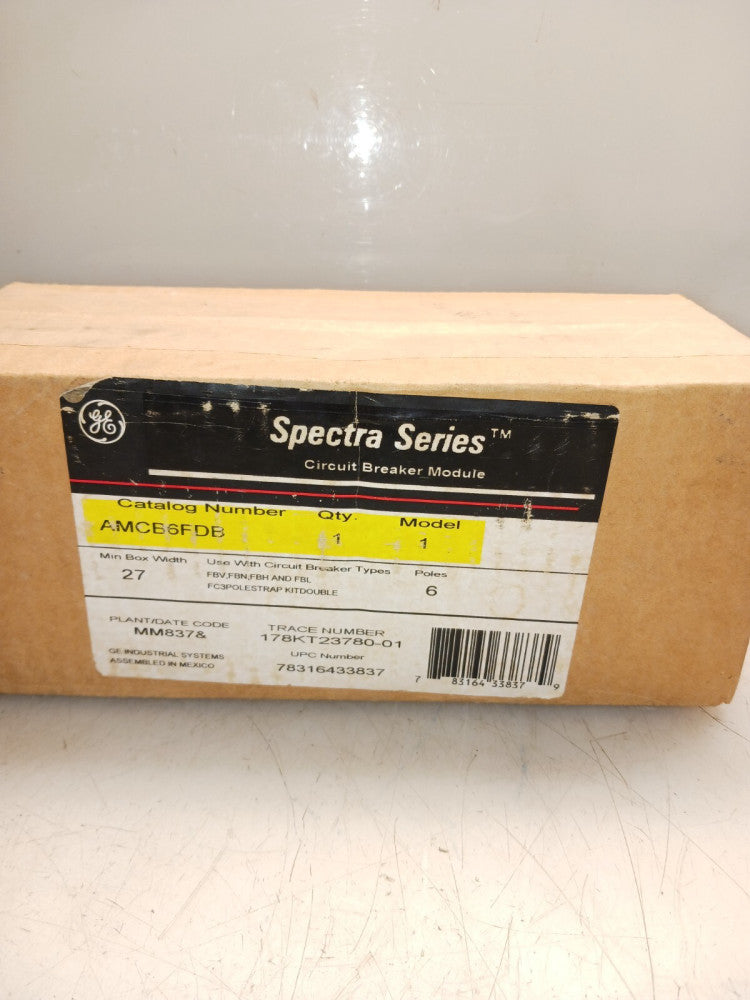 NEW GE AMCB6FDB MOUNTING HARDWARE FOR 150 AMP BREAKER 6 POLES