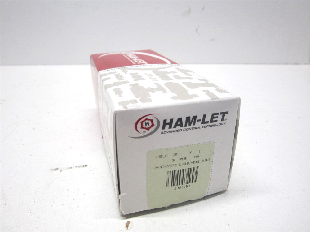 Ham-Let 3001359 1" Tube x FNPT Stainless Steel Compression Tube Adapter - Qty 3